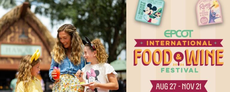 EPCOT Food & Wine Festival 2026: fechas y lineup completo de Eat to the Beat